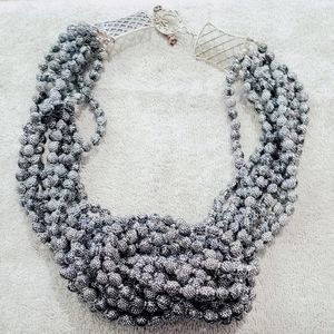 Dark Gunmetal beaded necklace